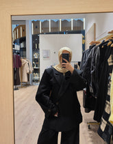 Blazer oversize avec details aux manches